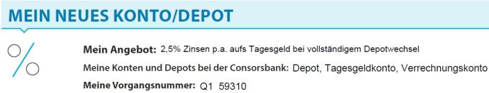 Consorsbank Vermerk Depotwechsel