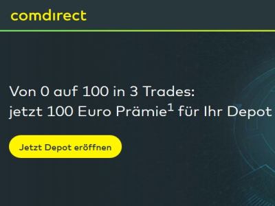 100 Pramie Nach 3 Trades Mit Dem Comdirect Wertpapierdepot